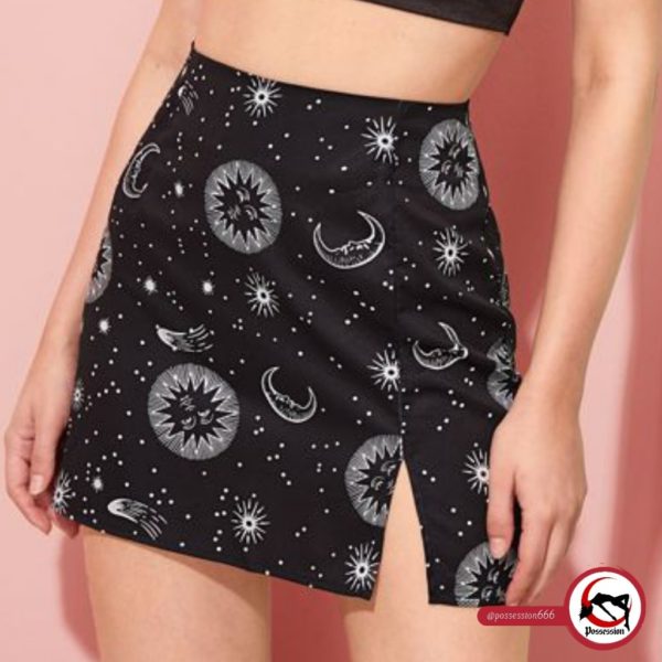 Falda Ajustada Sol Luna