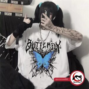 Camiseta Oversize Butterfly - Possession666