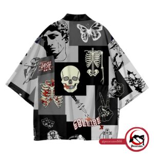 Kimono Collage Skull - Possession666